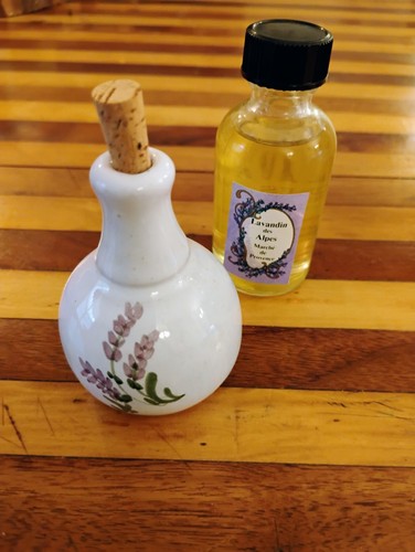 Lavender diffuser set - diffuser, clay
