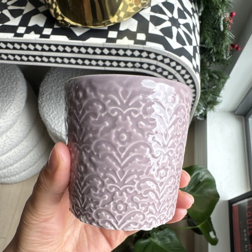 Small lavender ceramic plant - small,